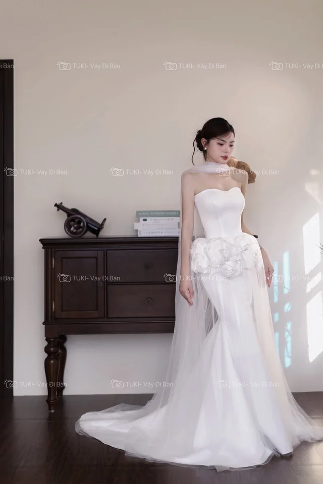 Tukibridal เกาะอกดอกไม้ผ้ามุ้ง thumbnail 3
