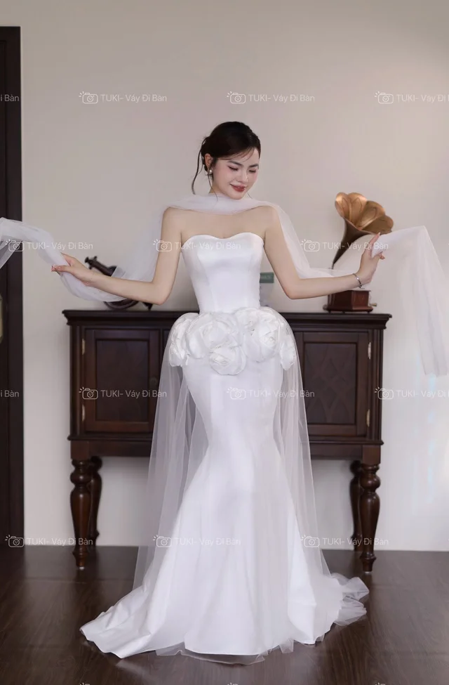 Tukibridal เกาะอกดอกไม้ผ้ามุ้ง thumbnail 4