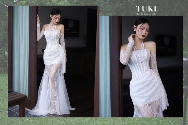 Tukibridal เกาะอกลูกไม้ 1