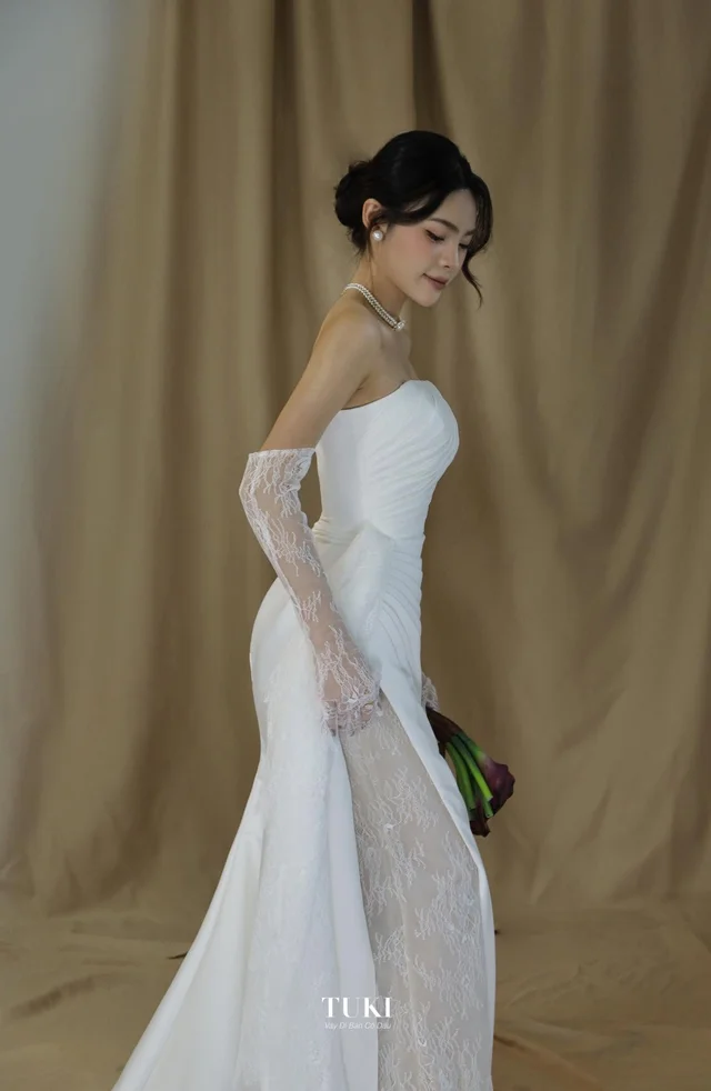 Tukibridal d45 (เกาะอกมีถุงมือ) thumbnail 3