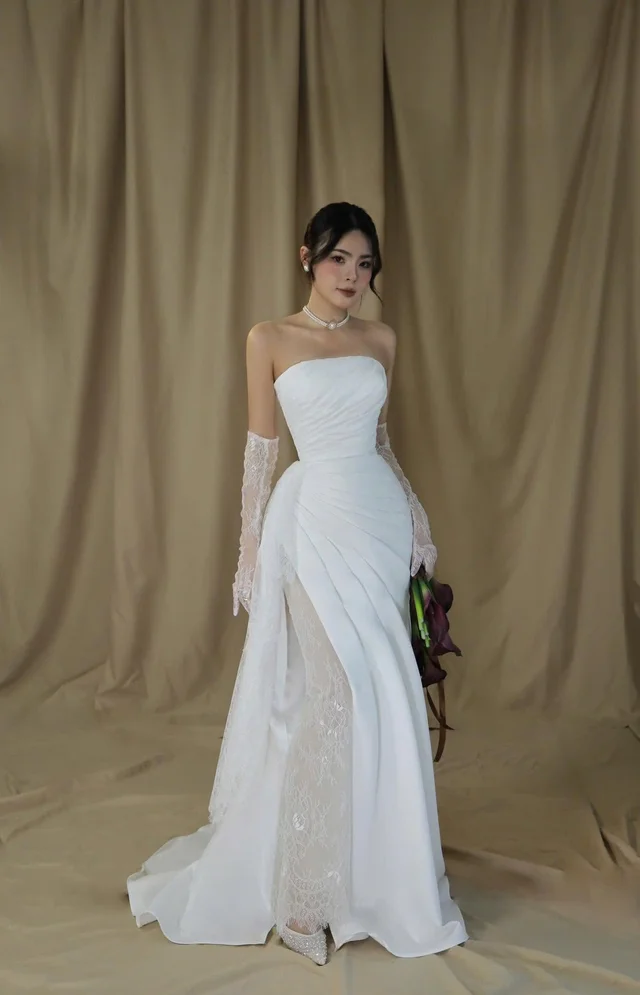 Tukibridal d45 (เกาะอกมีถุงมือ) 1