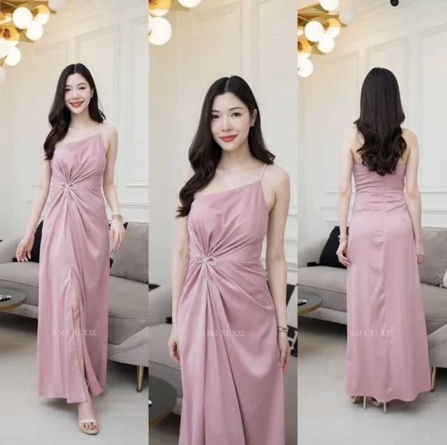 เดรสโบว์เพชรสีชมพู thumbnail 1