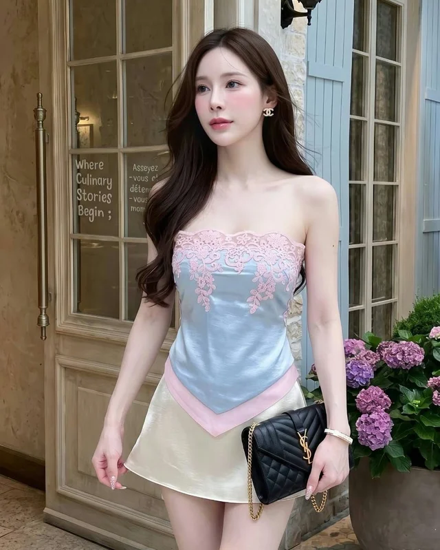 ROSE Strapless Top with Short Skirt Size S thumbnail 2