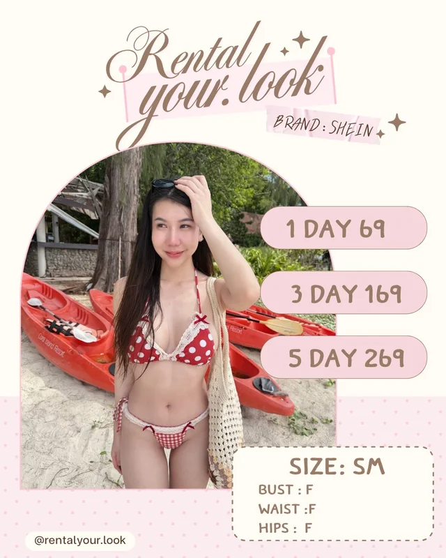 Red Polka Dot Bikini SHEIN Size SM