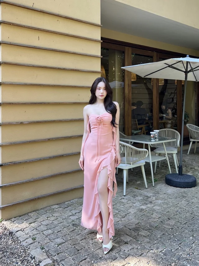 เดรส Mc สีชมพูโอรส 1