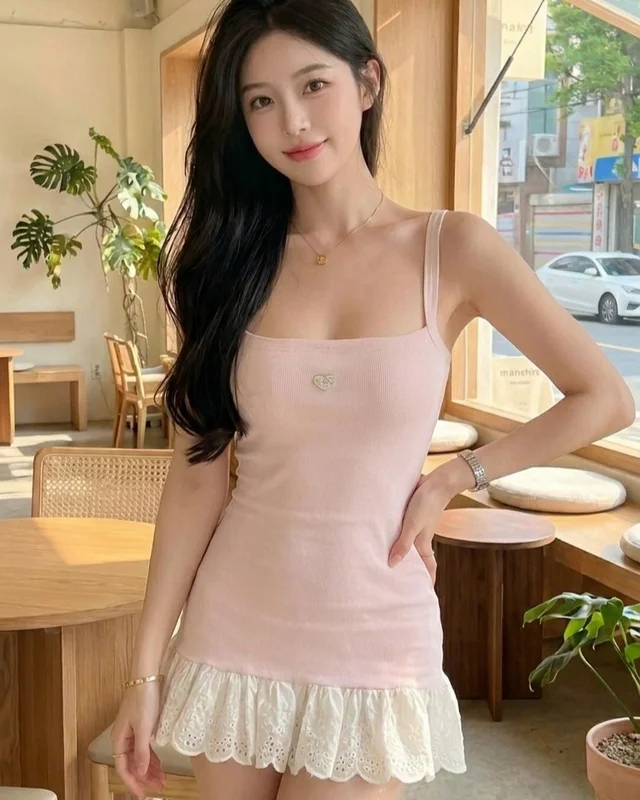 เดรสสั้นสีชมพู Feelfree Pink Mini Dress Size XS thumbnail 3