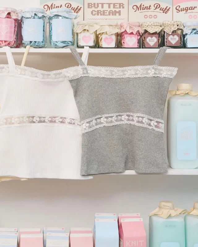 Sistersfabric Grey Lace Camisole เสื้อสายเดี่ยวสีเทา thumbnail 2