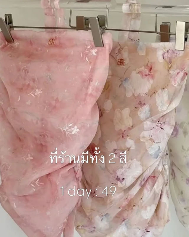 Sister rrr Floral Strapless Top เสื้อเกาะอกลายดอก C28 thumbnail 2