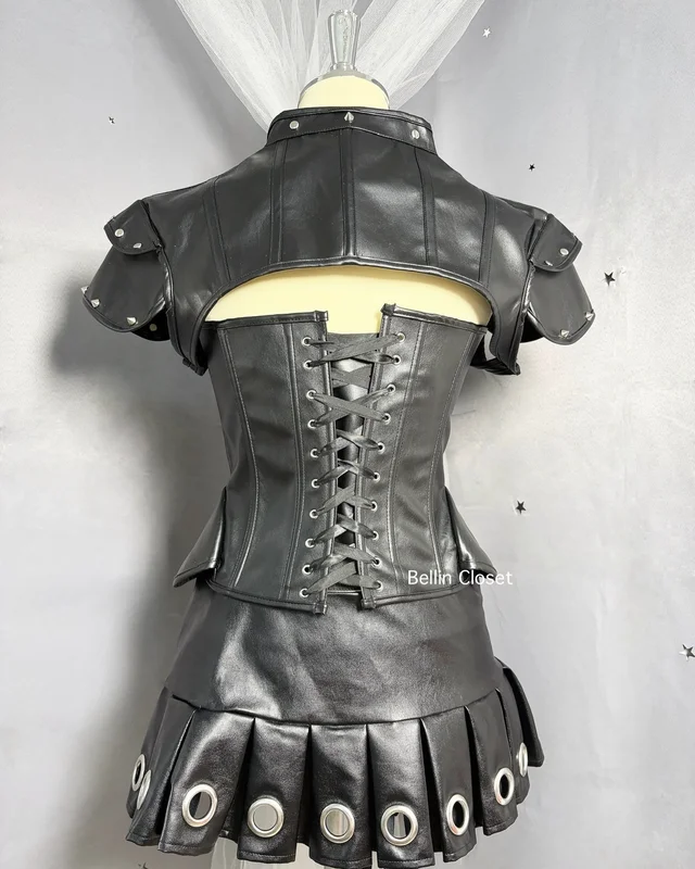 Black Gothic Corset Style Set ชุดโกธิคคอร์เซ็ตสีดำ (alternate)