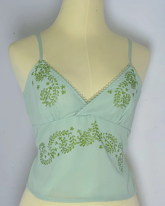 Two Piece Set เสื้อสายเดี่ยวและกระโปรงสีเขียวมิ้นท์ Size S thumbnail 5